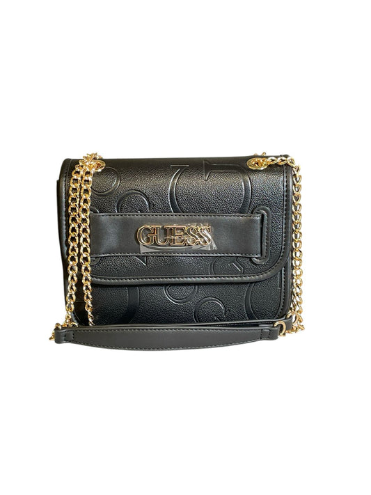 Bolsa Guess Negra con Cadena Dorada