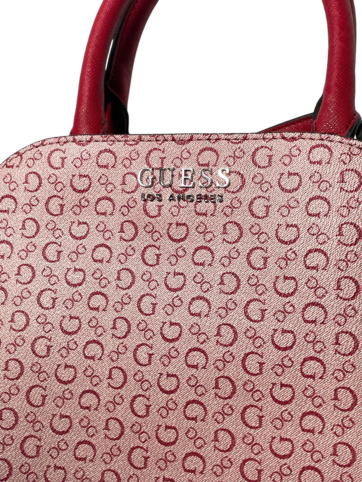 Bolsa de Mano Guess Negra y Roja